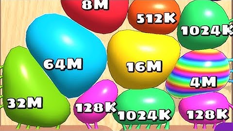 Blob Merge 3d | Mobile Game |GamePlay | ios android games | satisfying relaxing game ( Part 10 )