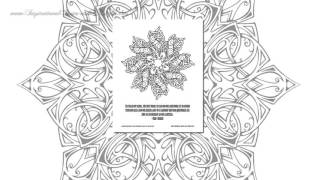 Adult coloring book 50 Mandala stress relieving patterns with quotes