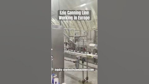 Ezio 20-4 Beer Canning Line Working In Europe