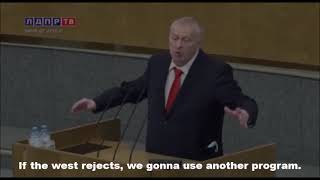 Poisoned Russian MP Zhirinovsky promises war on 22.02.2022