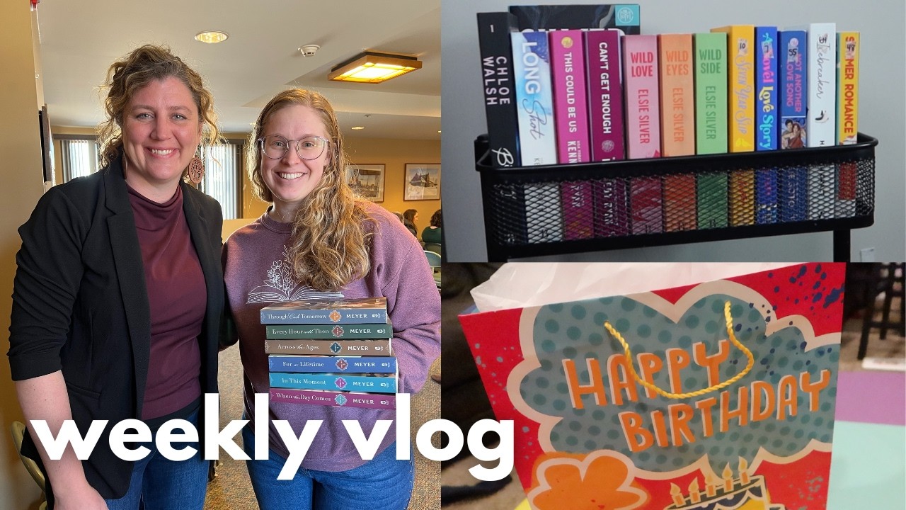 Встреча с ЛЮБИМЫМ автором, распаковка всех моих книг и празднование ШЕСТИ! || ЕЖЕНЕДЕЛЬНЫЙ ВИДЕОБ...