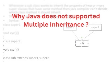 Multiple Inheritance | Why multiple inheritance  is not supported in Java?