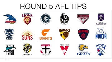 Round 5 AFL tips 2023 (Gather Round)