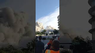 The Deauville Hotel in Miami Beach, demolition by implosion
