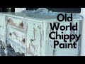 Old World Chippy Paint With Milk Paint Over Peeling Veneer Fix