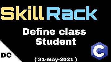 Define class Student | skillrack daily challenge