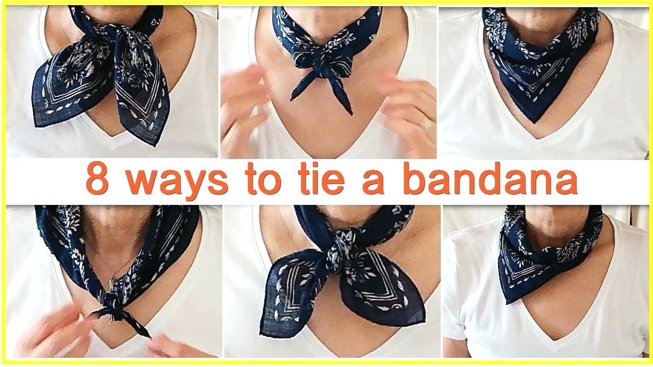 8 Ways To Wear A Bandana バンダナの結び方 ８アレンジ Youtube