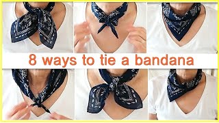 ♥8 ways to wear a bandana【バンダナの結び方】８アレンジ