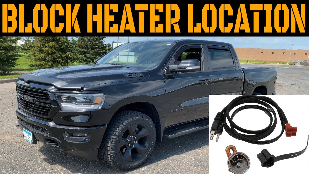 Ram 1500 Factory Block Heater Location (2019+) - YouTube