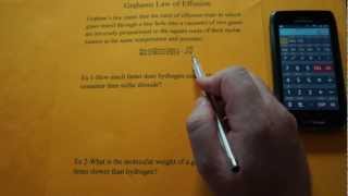 Grahams Law of Effusion Simplified