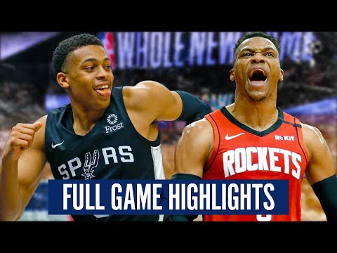 HOUSTON ROCKETS at SAN ANTONIO SPURS - FULL GAME HIGHLIGHTS | 2019-20 NBA Season