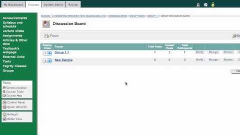 Blackboard 8: Group Discussion