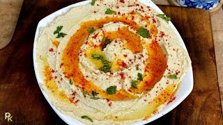 Homemade Hummus from Scratch-Hummus with Tahini Recipe