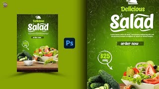 Food Poster Design in Photoshop  ফুড পোষ্টার ডিজাইন    bangla  tutorial