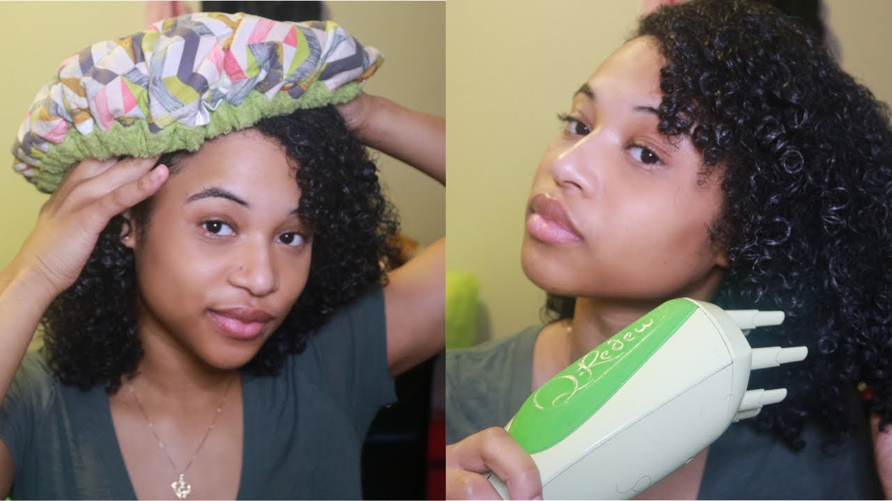 Different Ways to Deep Condition QRedew Hair Steamer and Hot Head