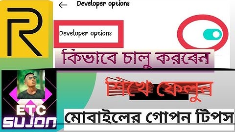 Realme Mobile Developer Options . Realme C15