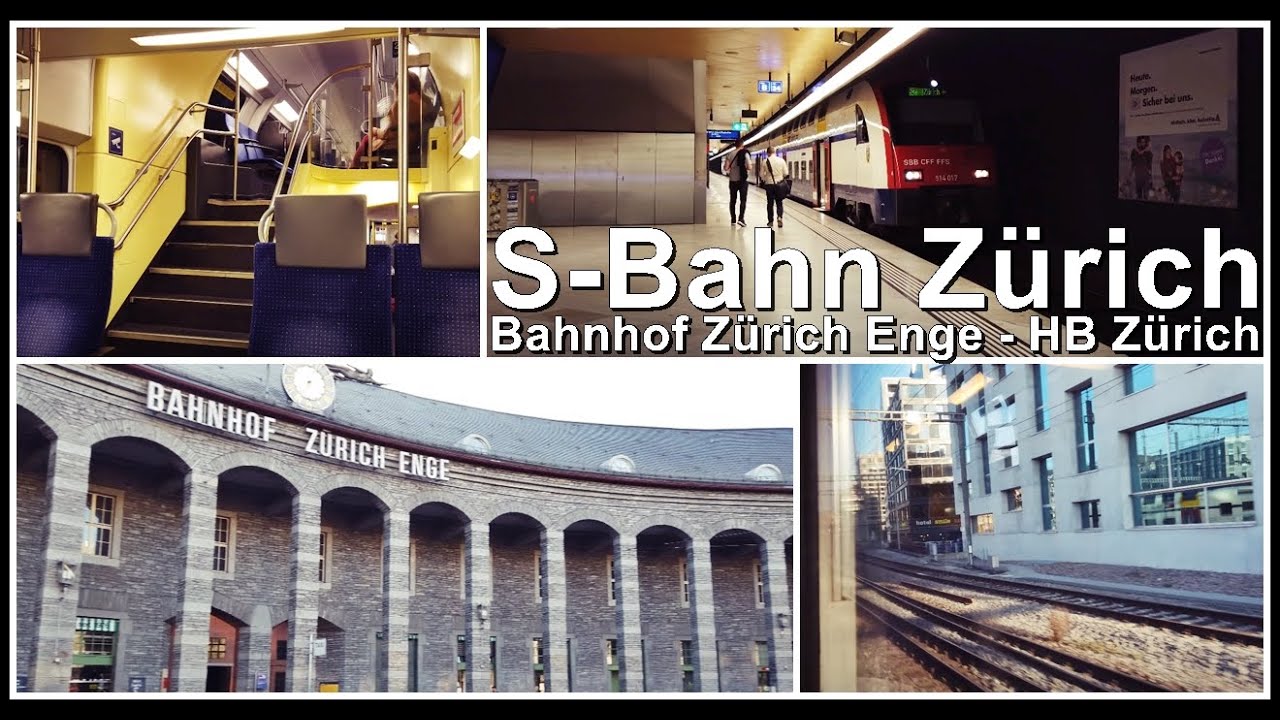 INSIDE SWISS TRAIN / Vom Bahnhof Zürich Enge zum Hauptbahnhof Zürich, Stadt Zürich, Schweiz 2021