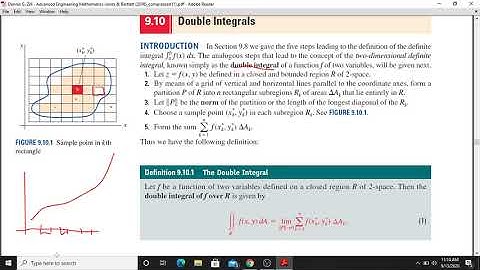 Calicut University - Sem 3 - Complimentary Mathematics - Double Integrals - Part 1