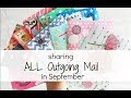 Penpal Letter + Happy Mail Ideas | Showing ALL of My Outgoing Mail in September