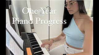1 Year Piano Progress