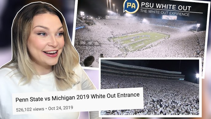 British Couple Reacts to Penn State vs Michigan 2019 White Out