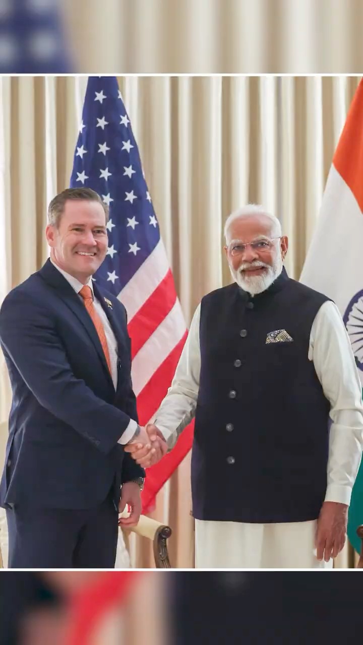 PM Modi meets US NSA Michael Waltz in Washington DC | #shorts