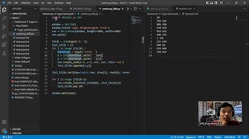 [Menghubungkan Titik] dengan garis menggunakan Cmd x Python