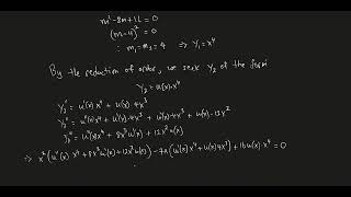 35 Solving 2nd Order Cauchy Euler DEs with Real Repeated Roots
