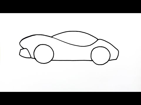 Araba Resmi Nasıl Çizilir,  Adım Adım Çok Kolay Araba Çizimi, How to Draw a Car Easy, Easy Drawings