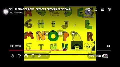 Evil alphabet lore remake effects sponsored by preview 2 effects Squared