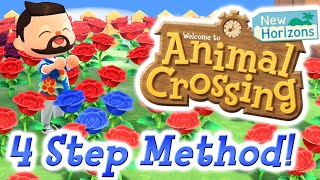 BLUE ROSE - In 4 EASY Steps (Asteriation Method) - ACNH [TUTORIAL]