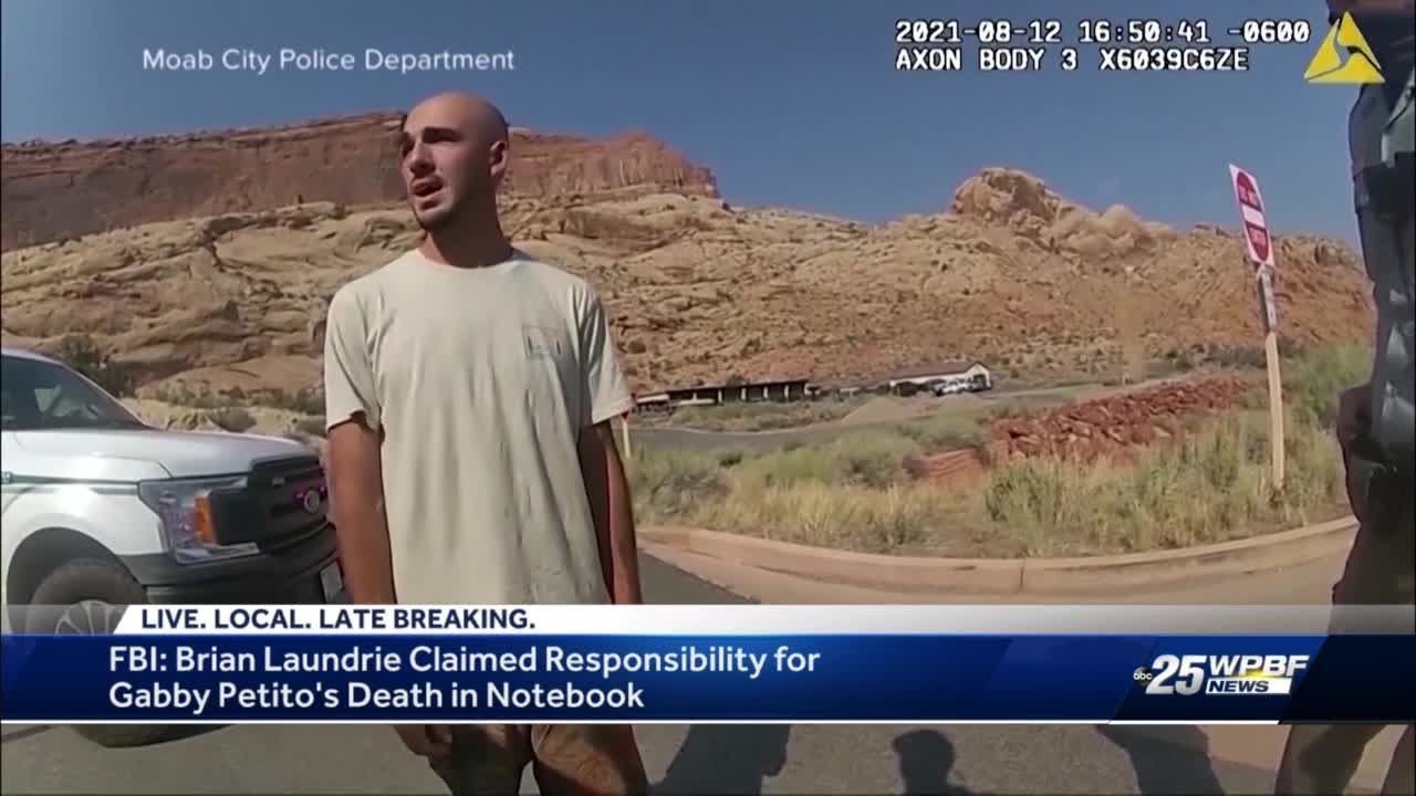 FBI: Brian Laundrie's notebook reveals confession of Gabby Petito's murder