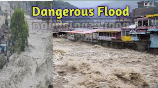 Most Dangerous River flood ! landslides and floods  ,Heavy Rainfall #viral #floods #riverside