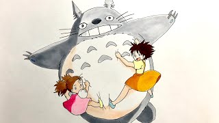 となりのトトロ　描いてみた　My Neighbor Totoro  drawing