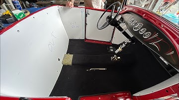 Model A Roadster Interior from Scratch Part 1. Carpet and Panel Fabrication