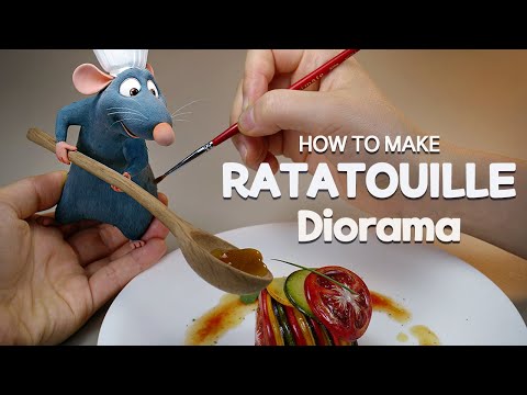 How To Make Ratatouille Diorama With Clay