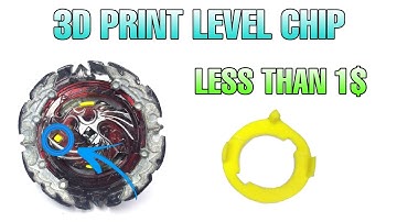 LESS THAN 1$ LEVEL CHIP 3D PRINT || Beyblade Burst Turbo