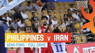 Philippines v Iran - Full Game Semi-Final - 2014 FIBA Asia Cup