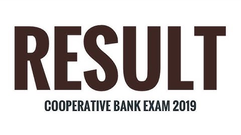 Results||cooperative bank exam held on 03/02/2019