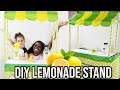 HOW TO BUILD A LEMONADE STAND AT HOME! DIY LEMONADE STAND FROM TARGET! 🍋