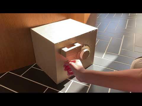 Combination lock cardboard safe box / Antu