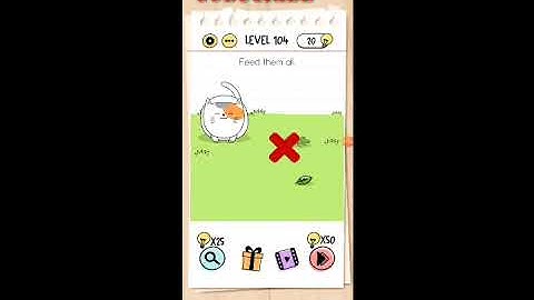 Brain test Level 104 || feed them All Walkthrough