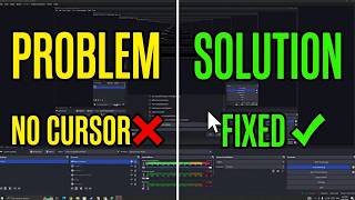 Fix Cursor not showing up in OBS Studio  Full Guide