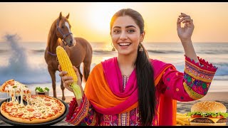 Full Day Vlog Beach, Street Food, Horse Ride Fun Jhoolay