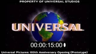 Universal Pictures: 100th Anniversary Prototype Logo (Late 2011/Early 2012/FOUND/RARE)