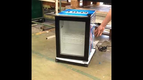Procool Mini Beverage Cooler with Illuminated Etched Glass Signs