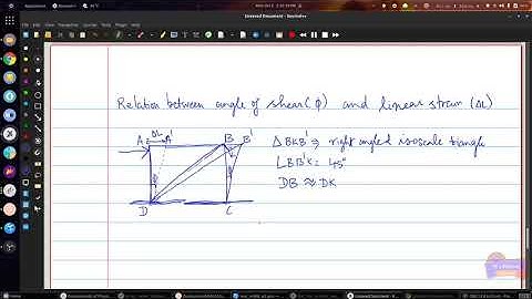 Properties of Matter -- Elasticity: Angle of shear & linear strain B.Sc., -- SASTRA -- |Lecture-1|