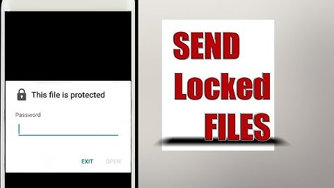 How to send locked image or video with password