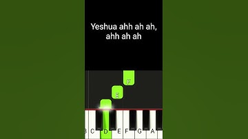 Thumbnail of Yeshua | Easy Piano Tutorial #pianotutorialeasy #shorts