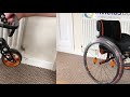 Orange Quickie Helium Wheelchair! Wheels, casters, backrest - looks smart!
